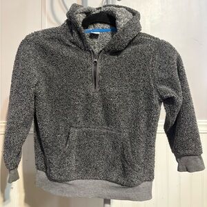 Gymboree Dark Gray Sherpa Half-Zip Hoodie